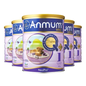 新西兰直邮6罐  ANMUM 安满 金装 婴儿奶粉一段 900g 6罐一箱 (需要身份证号码发货)【保质期2024年11月】
