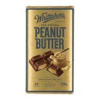 【超市专柜】Whittakers 惠特克 花生黄油巧克力 33%可可 250g 零食