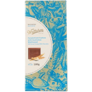 【超市专柜】Whittakers 惠特克 腰果&金合欢树种子巧克力 100g 零食