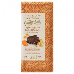 【超市专柜】Whittakers 惠特克 姜&橘子巧克力 100g 零食