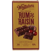 【超市专柜】Whittakers 惠特克 朗姆酒葡萄干巧克力 50%可可 250g 零食