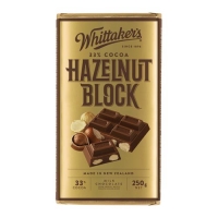 【超市专柜】Whittakers 惠特克 榛子巧克力 33%可可 250g 零食