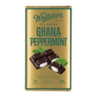【超市专柜】Whittakers 惠特克 水薄荷味巧克力 72%可可 250g 零食