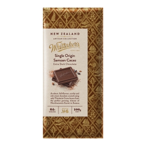 【超市专柜】Whittakers 萨摩亚可可巧克力 100g 零食