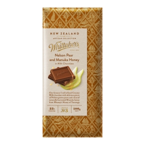 【超市专柜】Whittakers 惠特克 梨&麦卢卡蜂蜜巧克力 100g 零食