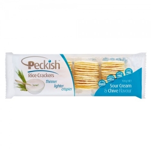 【超市专柜】Peckish 酸奶油&香葱米饼 100g