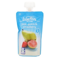【超市专柜】Watties 婴儿辅食 梨&草莓&番石榴 120g （4-6个月）