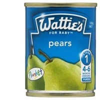【超市专柜】Watties 婴儿 梨罐头 120g （4-6月）