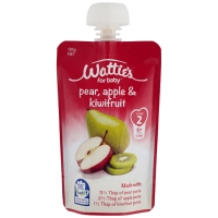 【超市专柜】Watties 婴儿辅食 梨苹果&猕猴桃口味 120g （6个月以上）