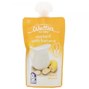 【超市专柜】Watties 婴儿辅食 香蕉奶油蛋羮 120g （6个月以上）