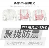 YPL 美肩爆乳运动背心 均码 无钢托 75B-80C（150斤以下）