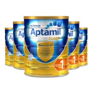 签名+报纸+拍照【新西兰直邮】Aptamil爱他美金装1段 900g 6罐原装箱 直邮