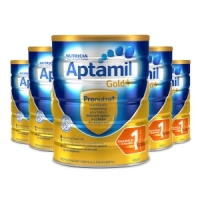 签名+报纸+拍照【新西兰直邮】Aptamil爱他美金装1段 900g 6罐原装箱 直邮
