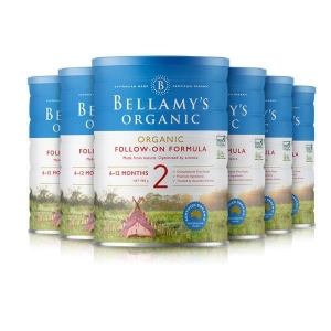 【澳洲直邮】BELLAMY'S有机婴儿奶粉贝拉米2段 3桶一箱（澳洲直邮 下单后 需要在快递公司网站自行上传身份证号）