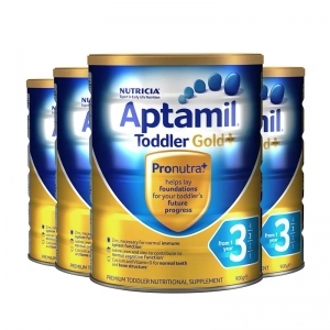 签名+报纸+拍照 【新西兰直邮】Aptamil爱他美金装3段 900g 6罐原装箱 直邮