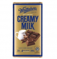 【超市专柜】Whittakers 惠特克 牛奶巧克力 33%可可 250g 零食