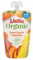 Watties 有机玉米番薯蔬菜辅食泥4+ 120g婴幼儿辅食 超市采购