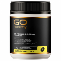 Go Healthy fish oil 2000mg 230c 高之源 高含量 鱼油 易吞咽胶囊设计 230粒 【保质期2028/01】